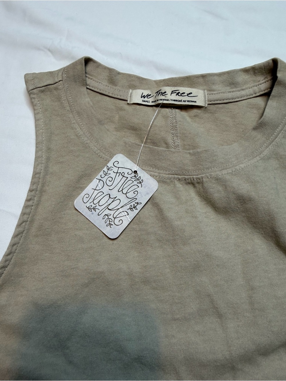 We The Free Tank Top in Olive Green